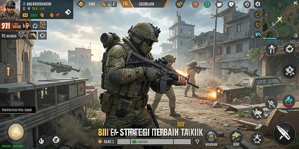Tampilan gameplay strategis yang menegangkan di 8II.