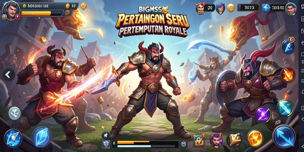 Tampak gameplay mendebarkan dari BIGMSG dengan pertempuran seru.