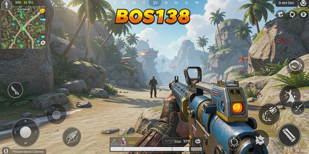 Tampilan gameplay yang seru dan penuh aksi dari BOS138.