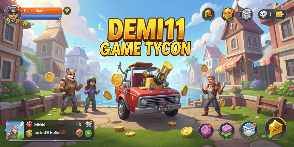 Tampilan gameplay DEMI11 saat mengelola bisnis Tycoon yang mengasyikkan.