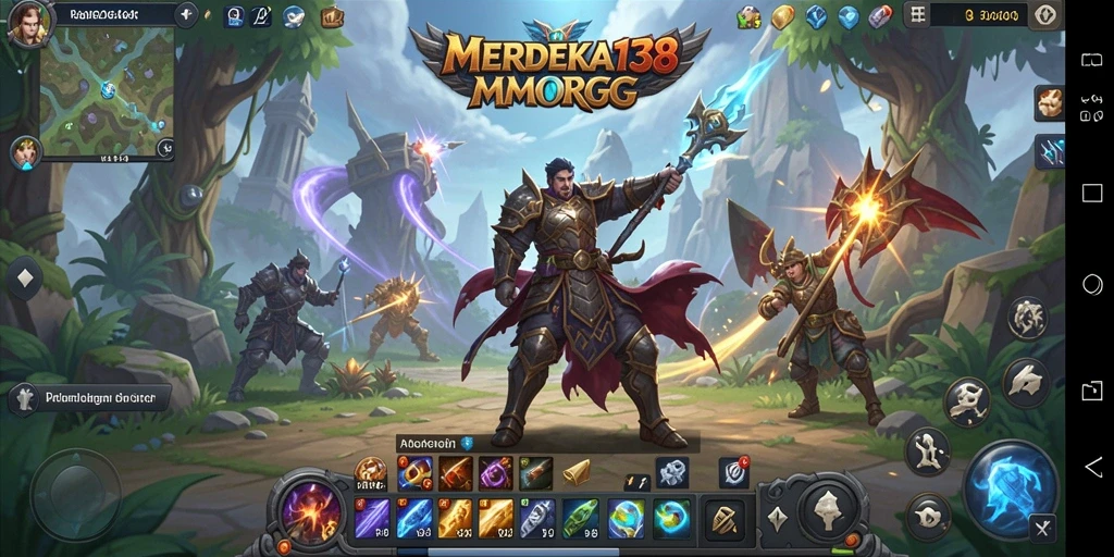 Tangkapan layar gameplay seru MERDEKA138 dalam petualangan MMORPG.