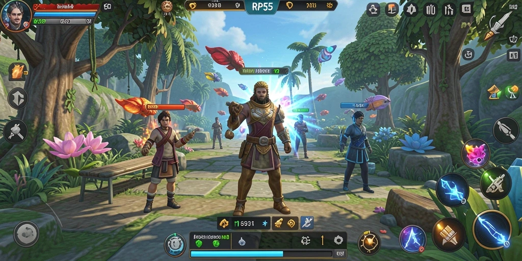 Tampilan gameplay RP55 yang interaktif dan menarik.