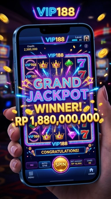 Menu navigasi yang simpel dan efisien dalam aplikasi vip188.